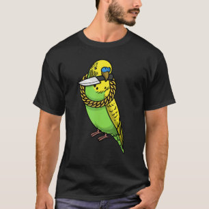 Camiseta Budgie Parrot Budgerigar Bird Con Knife