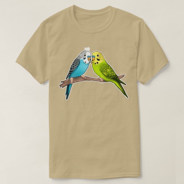 Camiseta Budgies de corte 1 (Diseño del anverso)