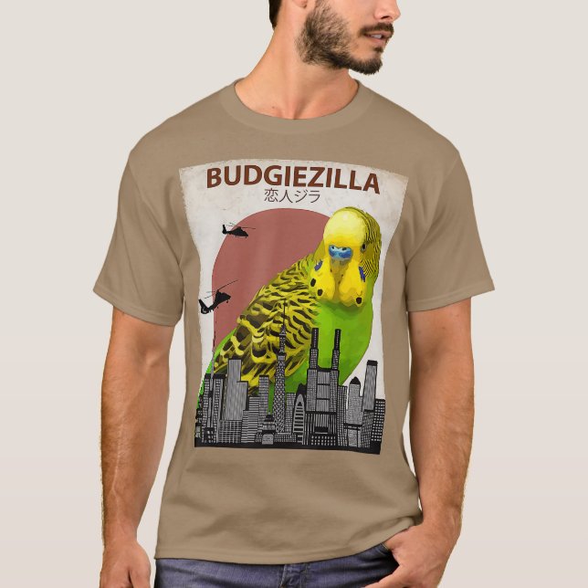 Camiseta Budgiezilla Budgerigar Parakeet (Anverso)