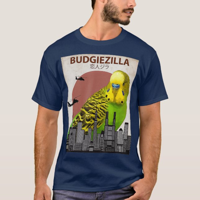 Camiseta Budgiezilla Budgiezilla Budgerigar Parakeet (Anverso)