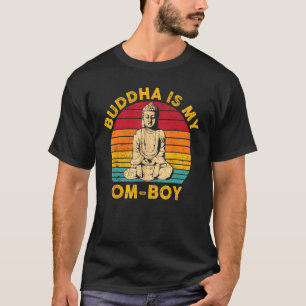 Camiseta Budismo Buda budista Retro Buda es mi Om-chico
