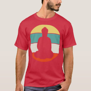 Camiseta Budismo Buda Meditación Retro