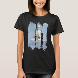 Camiseta Budismo Buda Moda Mujeres Hombres Meditación Azul