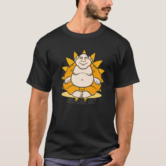 Camiseta Budismo Buda Monk Namaste Relax O Chill B (Anverso)