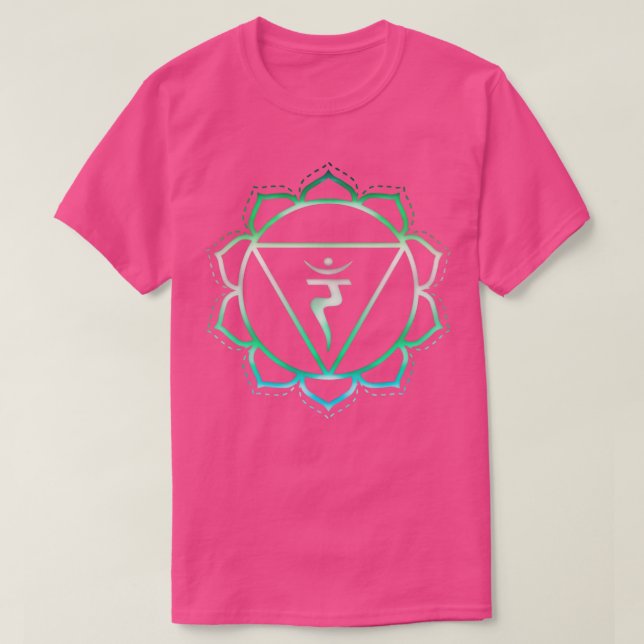 Camiseta Budismo ChakraOm Espiritualidad Flor Zen (Diseño del anverso)