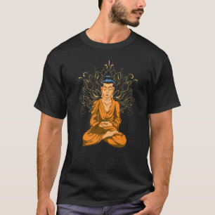 Camiseta Budismo zen Lotus Flor Buda espiritual
