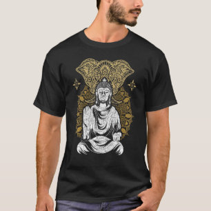 Camiseta Budismo zen Mandala Elefante Budista espiritual B