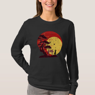 Camiseta Budista de la cultura japonesa Zen Sunset Bonsai T