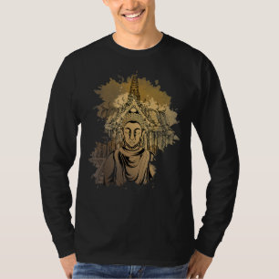 Camiseta Budista espiritual asiático Zen Budismo Meditación