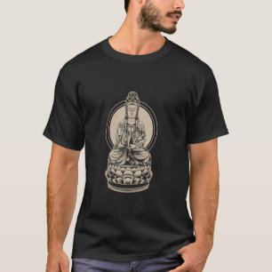 Camiseta budista Kuan Yin Meditación Zen Yoga Chin