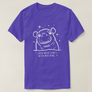 Camiseta Buen ánimo con Moo Deng Cute Hippo