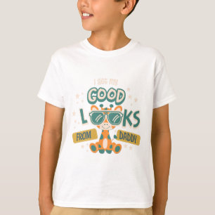Camiseta Buen aspecto de papá divertida cita de niños