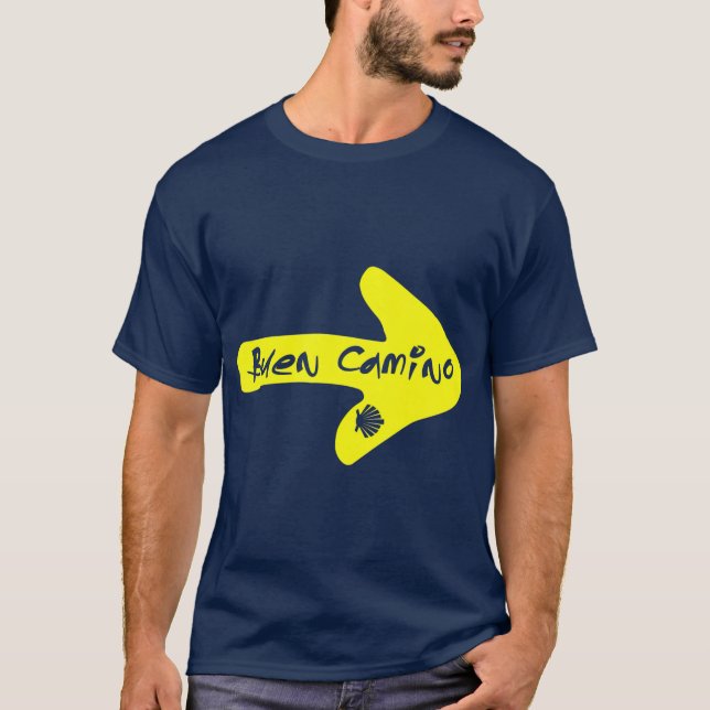 Camiseta Buen Camino de Santiago Compostela España (Anverso)