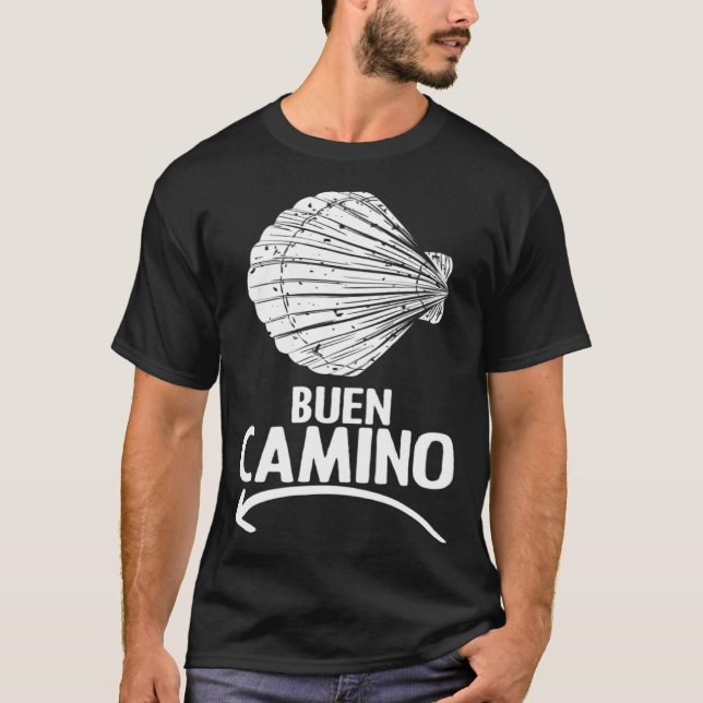 Camiseta Buen Camino Pilgrimage Camino De Santiago Hiker (Anverso)