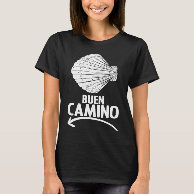 Camiseta Buen Camino Pilgrimage Camino De Santiago Hiker (Anverso)