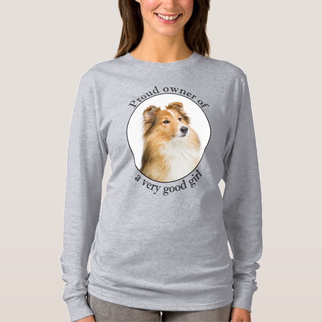 Camiseta Buen Chica Sheltie (Anverso)