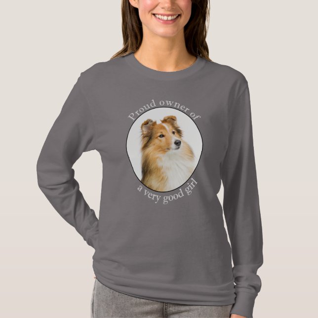Camiseta Buen Chica Sheltie (Anverso)