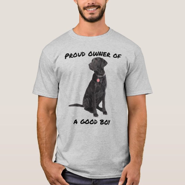 Camiseta Buen chico, Black Lab (Anverso)