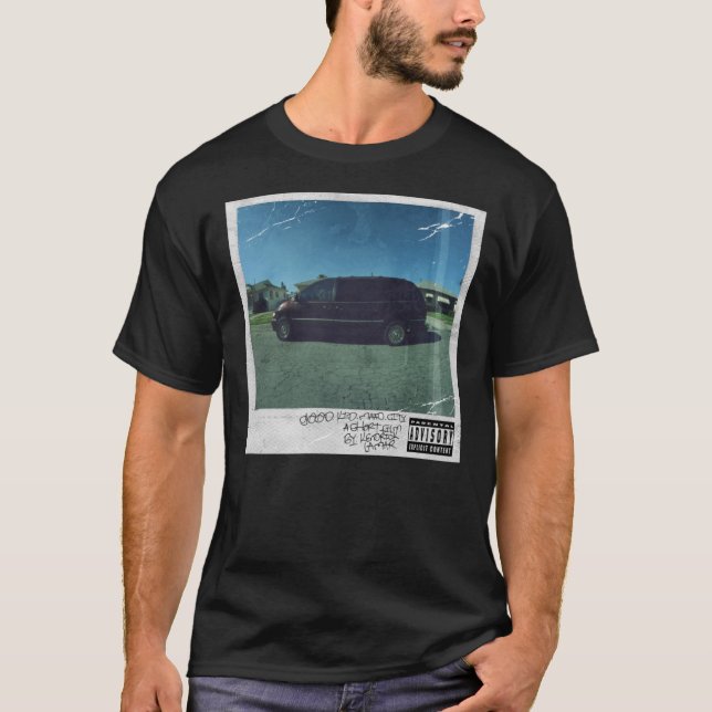 Camiseta Buen chico, cubierta de la ciudad de masas camiset (Anverso)