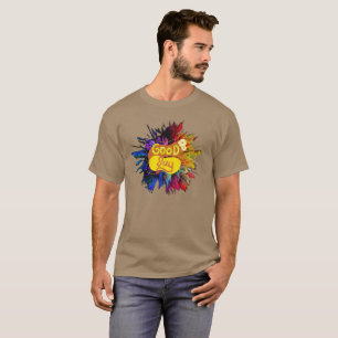 Camiseta Buen Día Coloridas Vibraciones Positivas Inspirado
