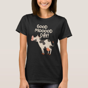 Camiseta Buen día de buen humor cara de vaca moo linda vaca