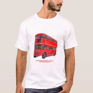 Camiseta Buen día de la energía del autobús rojo de Lond