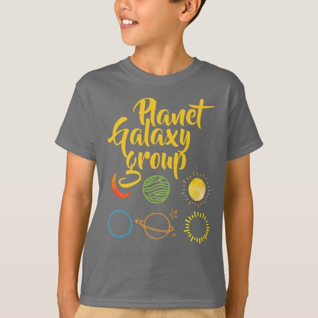 Camiseta Buen diseño de la combinación de galaxia planetari (Anverso)