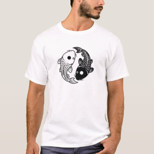 Camiseta Buen diseño de símbolo de pez malvado y bueno