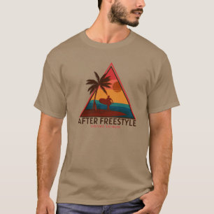 Camiseta Buen diseño después de la silueta retro estilo lib