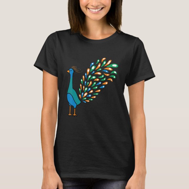 Camiseta Buen guardián de pavo real (Anverso)