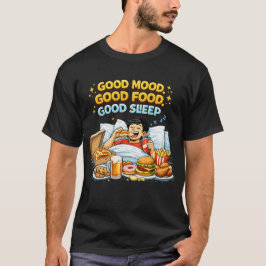 Camiseta Buen humor, buena comida, buen sueño – Amor divert