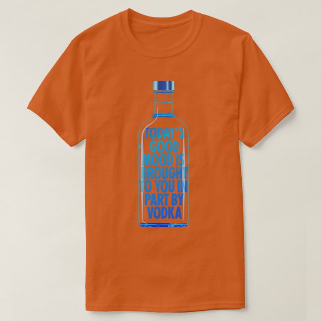 Camiseta Buen humor traído por Vodka (Diseño del anverso)