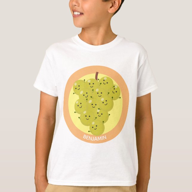 Camiseta Buen ilustracion de uvas personalizados (Anverso)