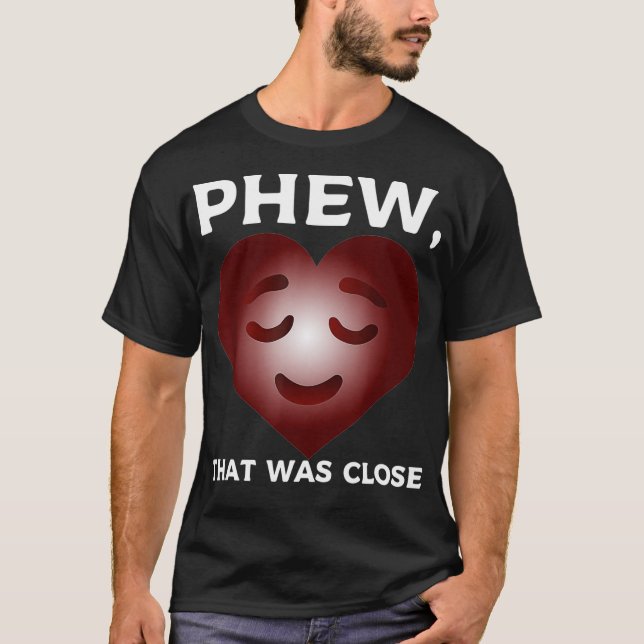Camiseta Buen intento de corazón para ataque al corazón, gu (Anverso)