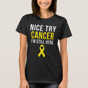 Camiseta Buen intento Sobreviviente Sarcoma Cáncer Concienc