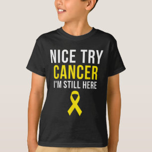 Camiseta Buen intento Sobreviviente Sarcoma Cáncer Concienc