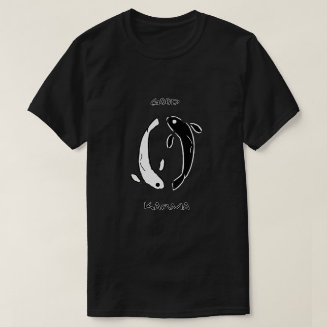 Camiseta buen karma (Diseño del anverso)