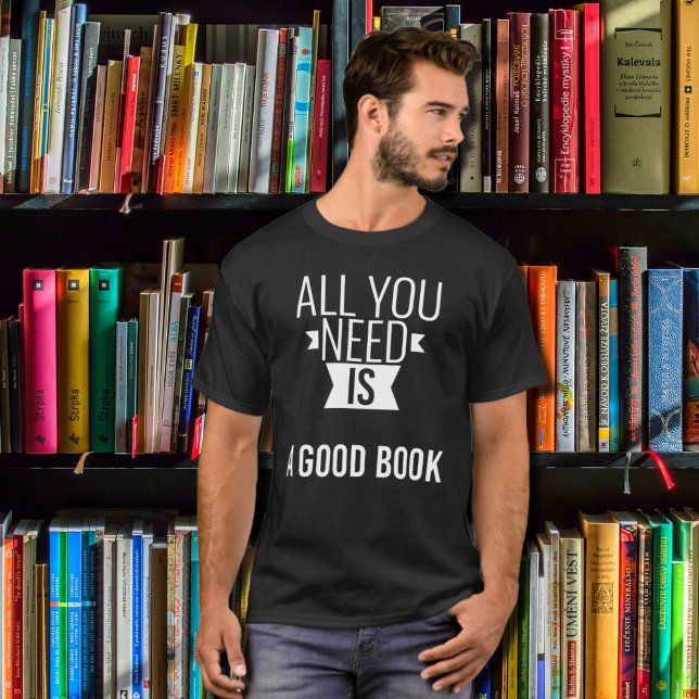Camiseta Buen libro - cita graciosa - negro (Subido por el creador)