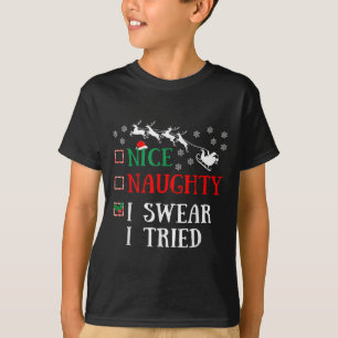 Camiseta Buen travieso juro que lo intenté chiste divertido