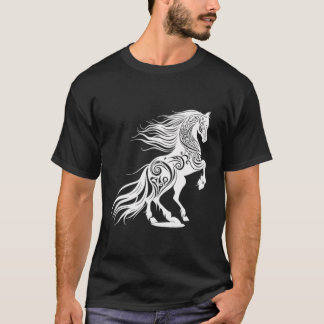 Camiseta Buen vector de caballos Salvaje Deporte Animal Rid