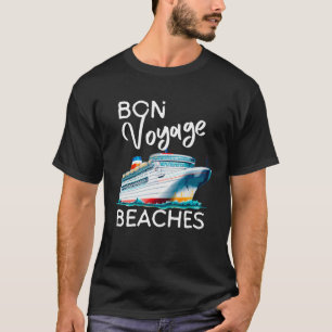 Camiseta Buen Viaje Gráfico de Playas para Barco de Crucero