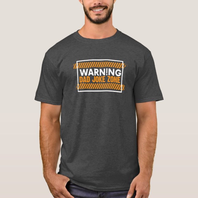 Camiseta Buena advertencia de diseño de texto zona de Chist (Anverso)