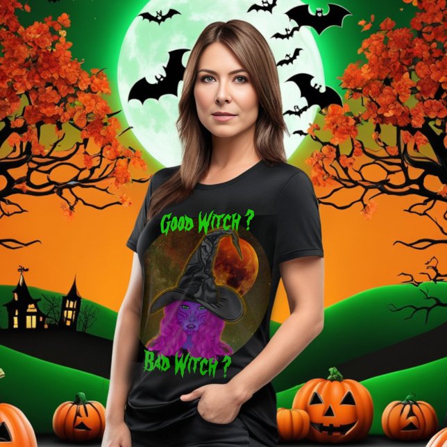 Camiseta Buena Bruja Mala Bruja Fiesta de Halloween  (Subido por el creador)