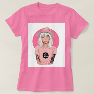 Camiseta Buena Bruja rosa