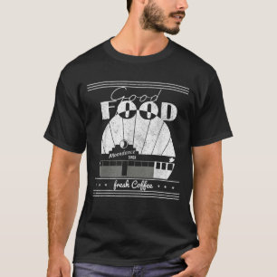 Camiseta Buena comida Moondances diner Café fresco Tendenci
