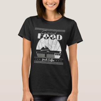 Camiseta Buena comida Moondances diner Café fresco Tendenci