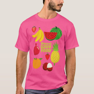 Camiseta Buena comida saludable del Vegan natural