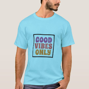 Camiseta Buena Energía Solo Vibra Alto Positividad Pura Oro