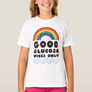 Camiseta Buena glucosa (volante del arco iris)