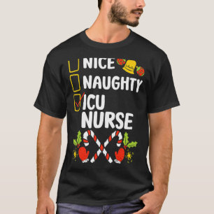 Camiseta Buena lista de Navidades de enfermeras de la UCI